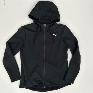 Puma Black Zip Up Hoodie Size S Women